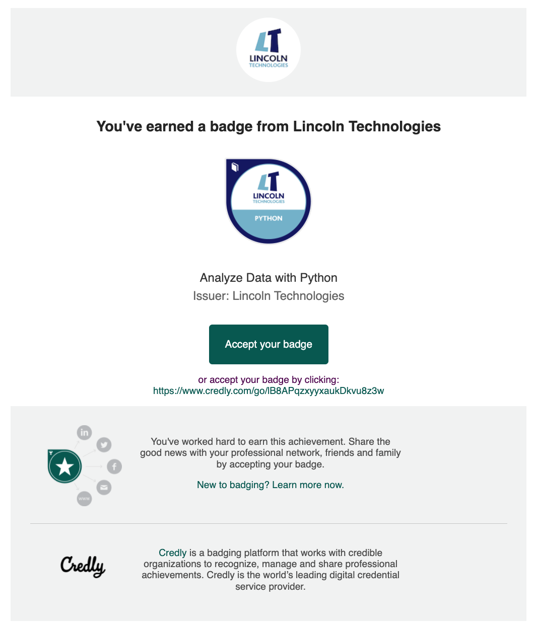 How to accept and manage your digital badge – Credly, Inc.